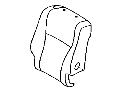 Toyota 71077-0E160-C1 Rear Seat Back Cover, Right (For Separate Type)