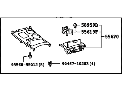 Toyota 58804-0E080-E0 Panel Sub-Assembly, Cons
