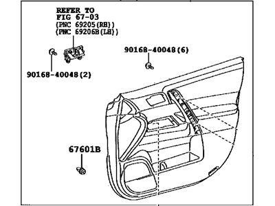 Toyota 67610-0E121-E1 Panel Assembly, Front Door