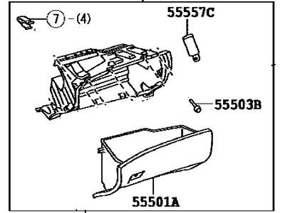 Toyota 55303-0E040-E0 Panel Sub-Assembly, Inst