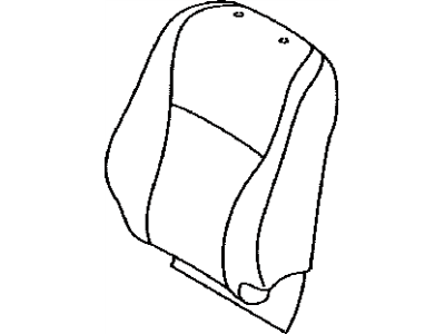 Toyota 71074-0E220-B0 Front Seat Back Cover, Left(For Separate Type)