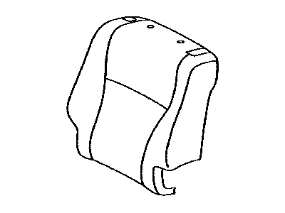 Toyota 71078-0E150-B0 Rear Seat Back Cover, Left (For Separate Type)