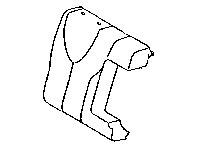 Toyota 71077-33C51-E0 Rear Seat Back Cover, Right (For Separate Type)