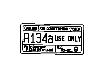 Toyota 88723-16060 Label, Cooler Service Caution