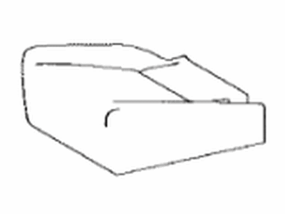 Toyota 71075-0R080-B2 Rear Seat Cushion Cover, Right (For Separate Type)