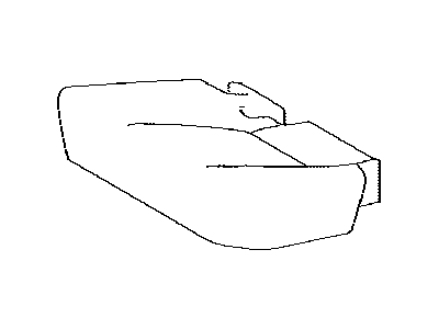 Toyota 71076-0R120-C7 Rear Seat Cushion Cover, Left (For Separate Type)