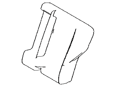 Toyota 71078-0R081-25 Rear Seat Back Cover, Left (For Separate Type)