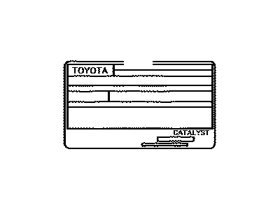 Toyota 11298-21091 Label, Emission Control Information