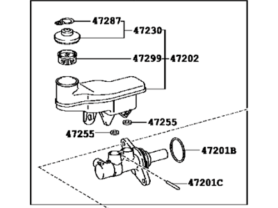 2015 Scion iQ Master Cylinder Repair Kit - 47201-74031
