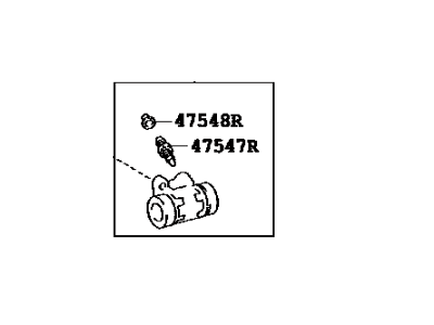 Toyota 47550-52011 Cylinder Assembly, Rear Wheel Brake