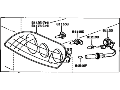Toyota 81150-1B241 Driver Side Headlight Assembly