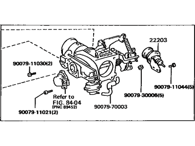 Toyota 22030-46120 Throttle Body Assembly
