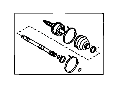 Toyota 43470-19267 Shaft Assembly, Front Drive Outboard Joint, Left