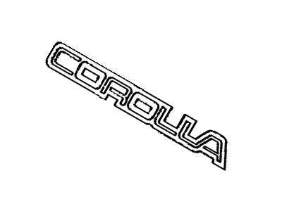 1990 Toyota Corolla Emblem - 75442-12860