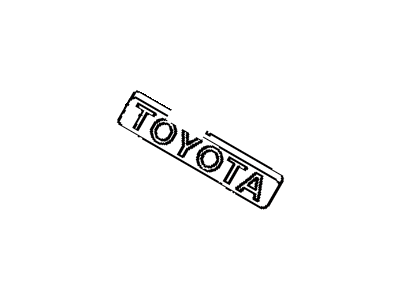 Toyota 75311-1A660 Radiator Grille Emblem(Or Front Panel)