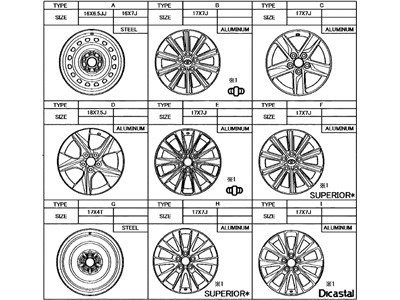 Toyota 42611-06B30 Wheel, Disc