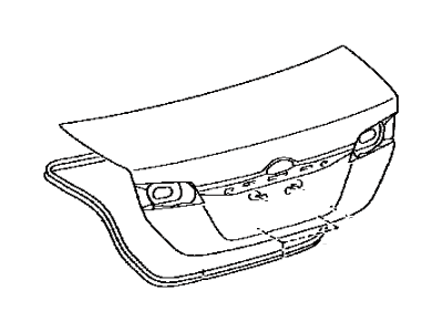 Toyota 64401-06A50 Panel Sub-Assembly, Luggage