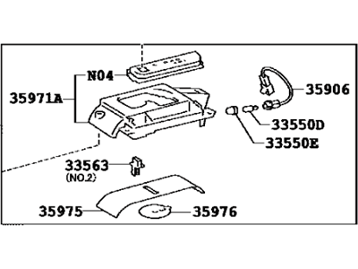2014 Toyota Camry Shift Indicator - 35978-06140-B0