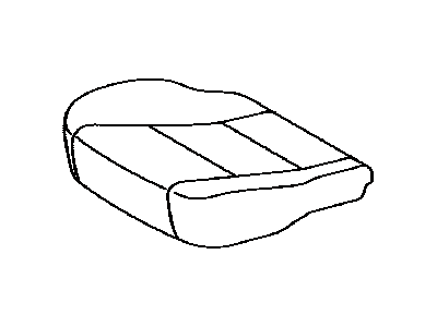 Toyota 71071-06D13-B5 Front Seat Cushion Cover, Right(For Separate Type)
