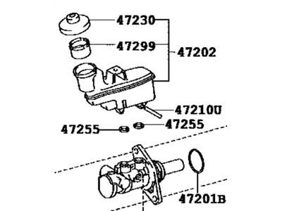 Toyota Camry Brake Master Cylinder - 47201-06440