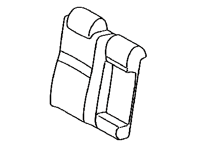 Toyota 71077-06J10-B3 Rear Seat Back Cover, Right (For Separate Type)
