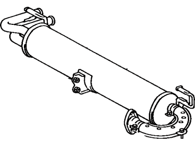 Toyota 17430-16141 Exhaust Tail Pipe Assembly