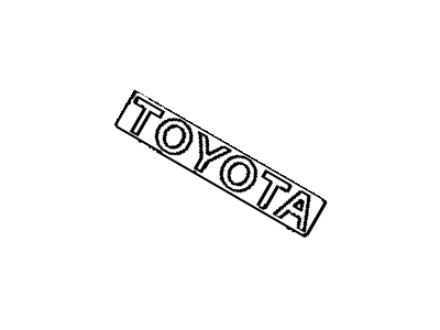 Toyota 75311-17010-14 Front Name Plate, No.1