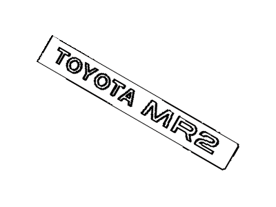 Toyota 75441-17011-14 Rear Name Plate, No.2 (Model Mark)