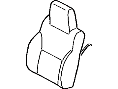 Toyota 71073-0ZE60-C1 Front Seat Back Cover, Right(For Separate Type)