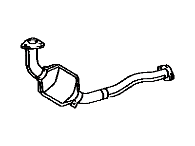 Toyota 17410-42040 Front Exhaust Pipe Assembly