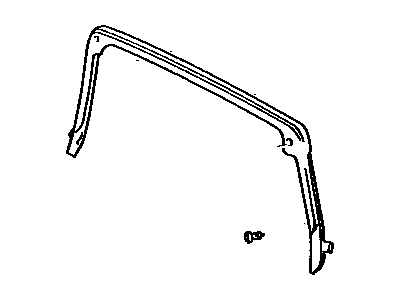 Toyota 63252-14032 Weatherstrip, Removable Roof, Rear