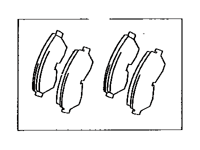 1992 Toyota Supra Brake Pad Set - 04491-24050