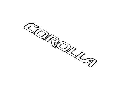 2013 Toyota Corolla Emblem - 75442-12B10