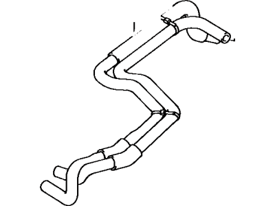 Toyota 87209-89118 Hose Sub-Assembly, Water