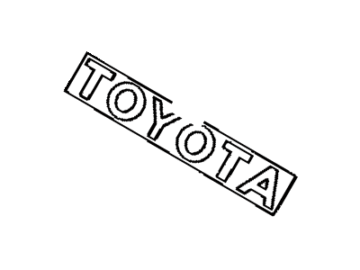 Toyota 75311-89109 Radiator Grille Emblem(Or Front Panel)