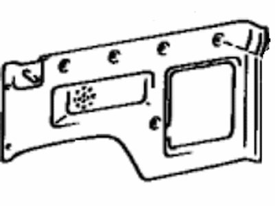 Toyota 64730-89102-04 Panel Assembly, Deck Side Trim, RH