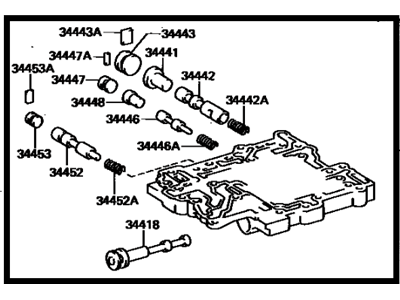 Toyota 34430-35010 Body Assembly, Transfer Lower Valve