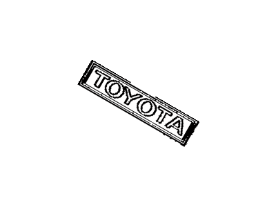 Toyota 75343-90300 Front Fender Name Plate, No.1 (Model Mark)
