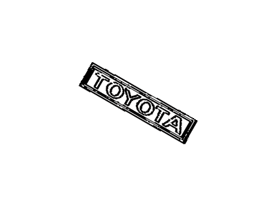 Toyota 75367-90352 Rear Name Plate, No.1