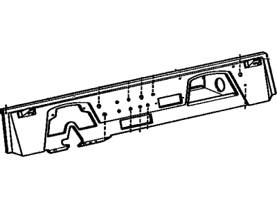 Toyota 55301-90323 Panel Sub-Assy, Instrument