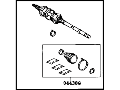 Toyota 43460-09A70 Shaft Assembly, Front Drive Outboard Joint, Right