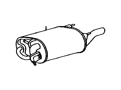 Toyota 17430-28360 Exhaust Tail Pipe Assembly