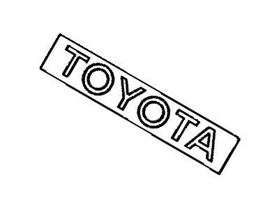 Toyota 75311-16300 Radiator Grille Emblem(Or Front Panel)