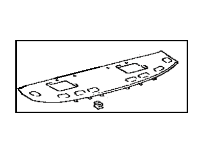 Toyota 64330-32120-04 Panel Assembly, Package Tray Trim
