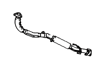 1988 Toyota Camry Exhaust Pipe - 17410-74300
