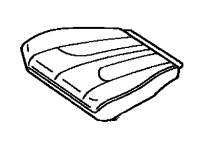 Toyota 71072-32340-02 Front Seat Cushion Cover, Left(For Separate Type)