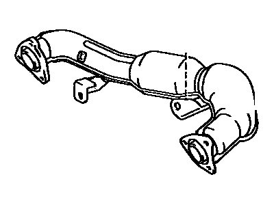 Toyota 17106-62011 Exhaust Crossover Pipe Sub-Assembly