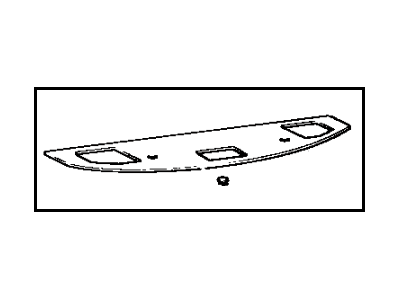 Toyota 64330-20680-03 Panel Assembly, Package Tray Trim