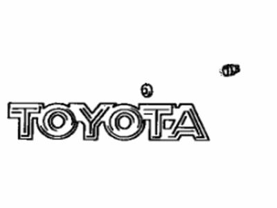 Toyota 75441-32010 Rear Name Plate, No.1