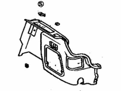 Toyota 64740-32010-13 Panel Assembly, Deck Side Trim, LH